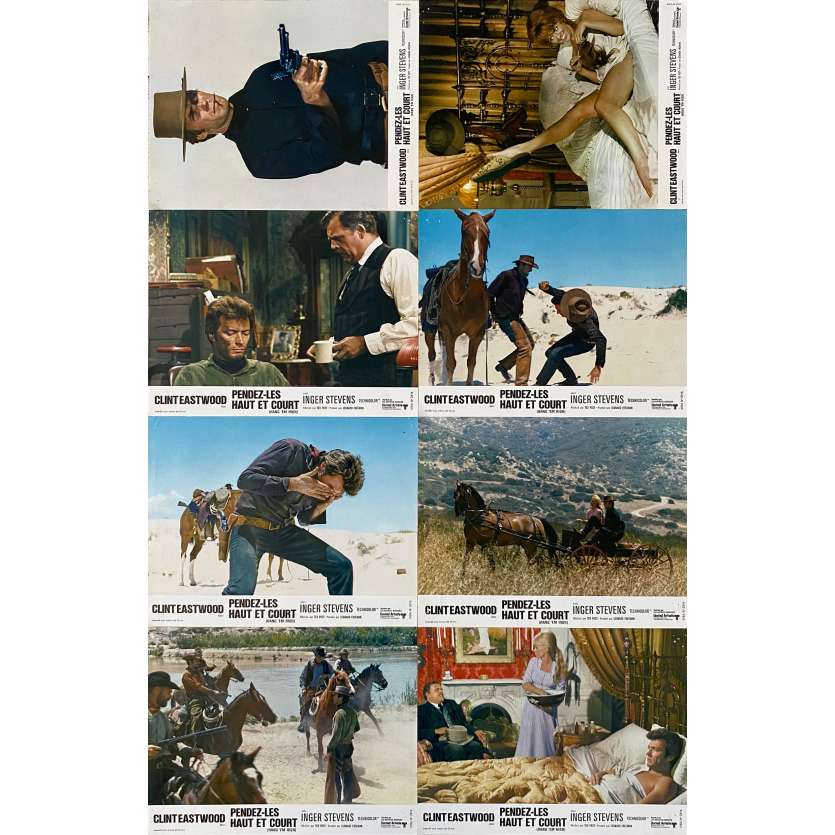 PENDEZ LES HAUTS ET COURTS Photos de film x8 - 21x30 cm. - 1968 - Clint Eastwood, Ted Post