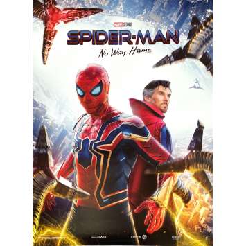 SPIDER-MAN NO WAY HOME Affiche de cinéma- 40x60 cm. - 2021 - Tom Holland, Jon Watts