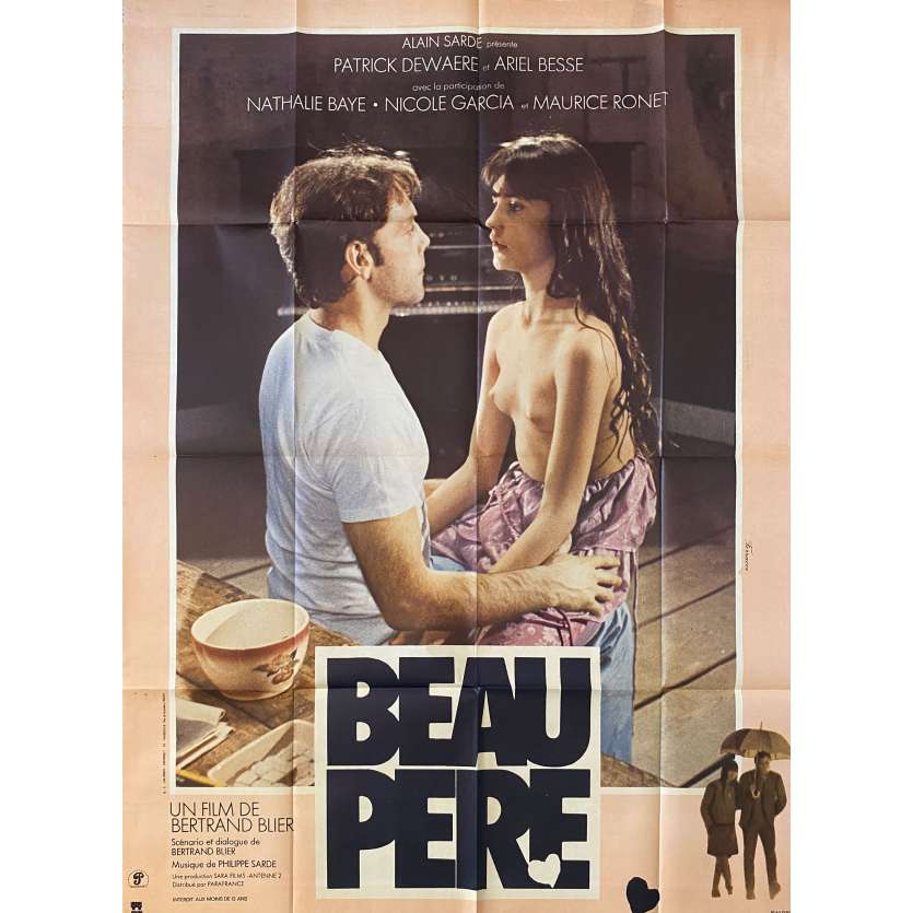 BEAU PERE Movie Poster47x63 in. French - 1981 - Bertrand Blier, Patrick Dewaere
