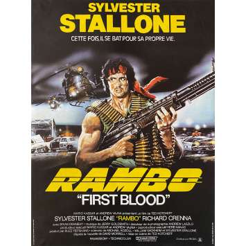 RAMBO Affiche de film 1ère sortie -40x60cm - 1982 - Sylvester Stallone RAMBO Affiche de film 1ère sortie -40x60cm - 1982 - Sylvester Stallone
