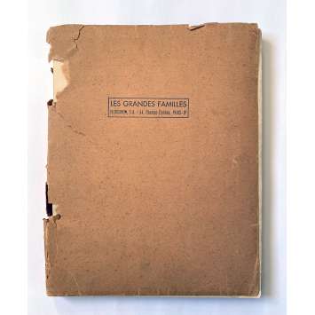 LES GRANDES FAMILLES Scénario 115p - 21x30 cm. - 1958 - Jean Gabin, Denys de La Patellière