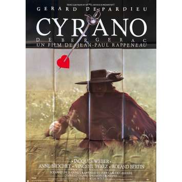 CYRANO DE BERGERAC Affiche de cinéma- 120x160 cm. - 1990 - Gérard Depardieu, Jean-Paul Rappeneau