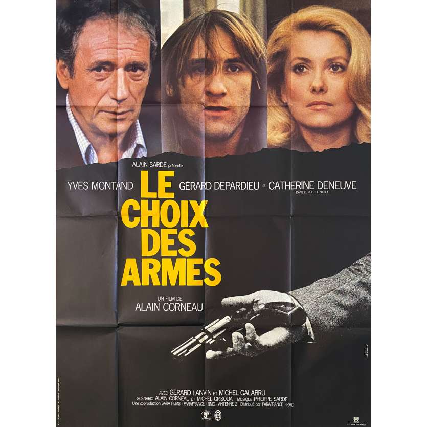 CHOICE OF ARMS Original Movie Poster- 47x63 in. - 1981 - Alain Corneau, Yves Montand, Gérard Depardieu