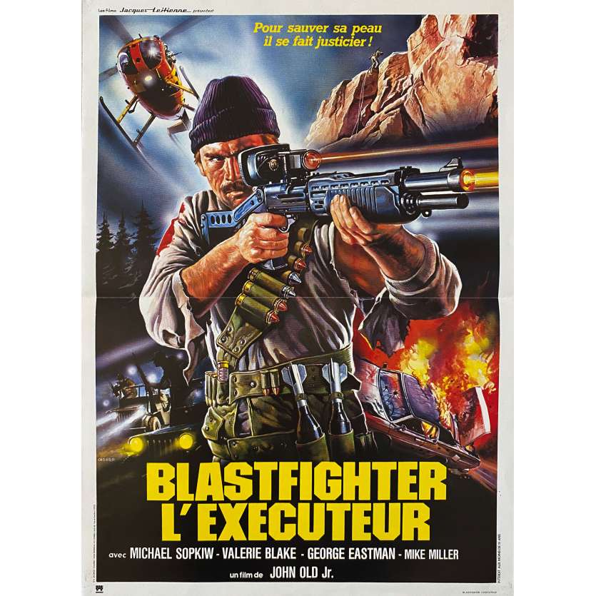 BLASTFIGHTER Affiche de cinéma- 40x54 cm. - 1984 - Michael Sopkiw, Lamberto Bava