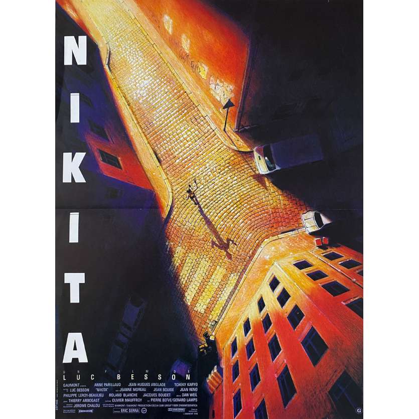 LA FEMME NIKITA Original Movie Poster- 15x21 in. - 1990 - Luc Besson, Anne Parillaud