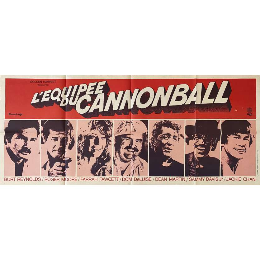 L'EQUIPEE DE CANNONBALL Affiche de cinéma- 40x80 cm. - 1981 - Burt Reynolds, Roger Moore, Hal Needham