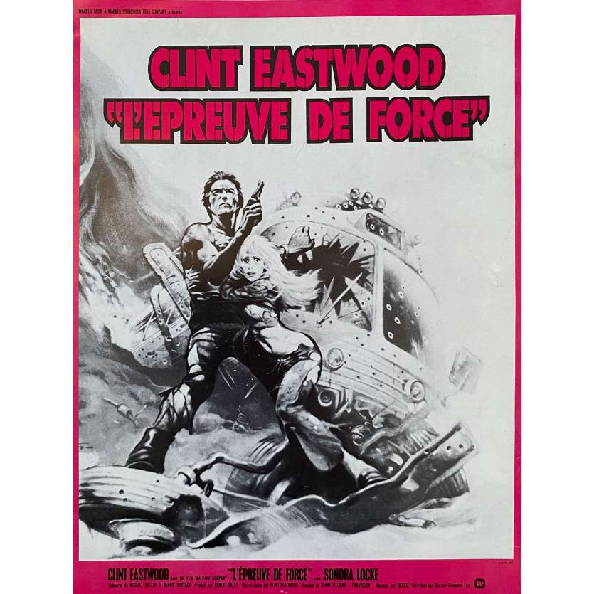 L'EPREUVE DE FORCE Synopsis- 21x30 cm. - 1977 - Sondra Locke, Clint Eastwood