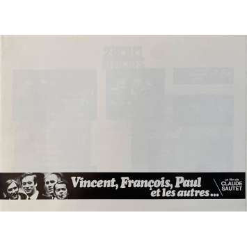 VINCENT FRANÇOIS PAUL ET LES AUTRES Dossier de presse 4p - 21x30 cm. - 1974 - Yves Montand, Claude Sautet