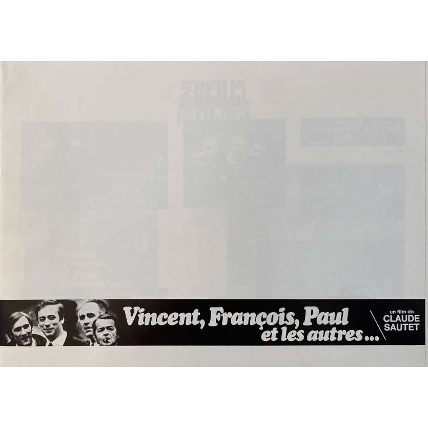 VINCENT FRANÇOIS PAUL AND THE OTHERS Original Pressbook 4p - 9x12 in. - 1974 - Claude Sautet, Yves Montand