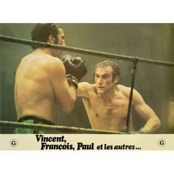 VINCENT FRANÇOIS PAUL AND THE OTHERS Original Lobby Card N08 - 9x12 in. - 1974 - Claude Sautet, Yves Montand