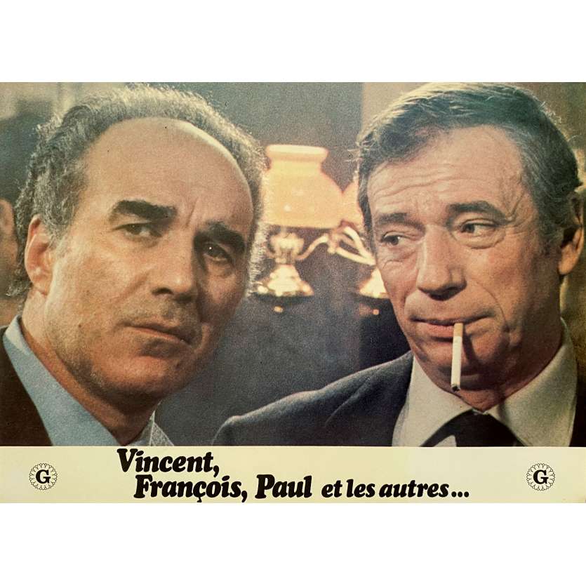 VINCENT FRANÇOIS PAUL AND THE OTHERS Original Lobby Card N02 - 9x12 in. - 1974 - Claude Sautet, Yves Montand