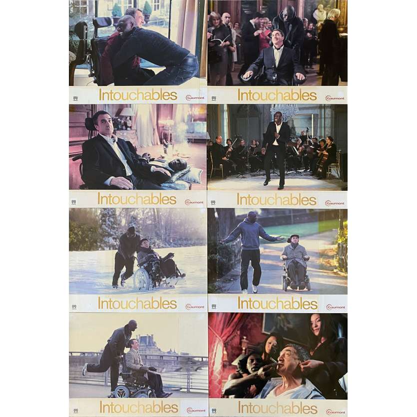 THE INTOUCHABLES Original Lobby Cards x8 - 9x12 in. - 2011 - Olivier Nakache, Éric Toledano , Omar Sy