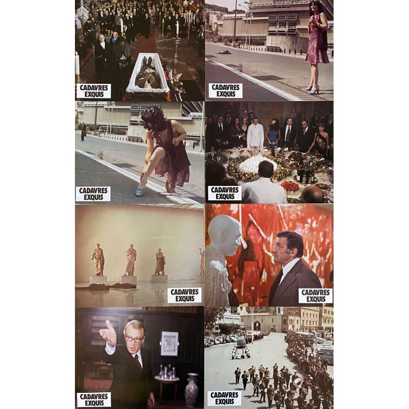 CADAVRES EXQUIS Photos de film x8 - 21x30 cm. - 1976 - Lino Ventura, Francesco Rosi