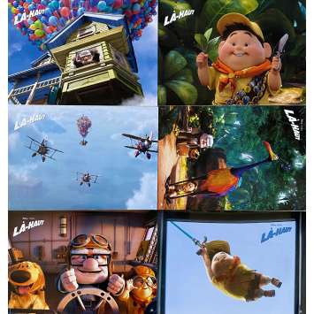 UP Original Lobby Cards x6 - 9x12 in. - 2009 - Pete Docter, Ed Asner