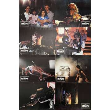 DEMONS French Lobby cards x8 9x12 - 1988 - Lamberto Bava, Michele Soavi