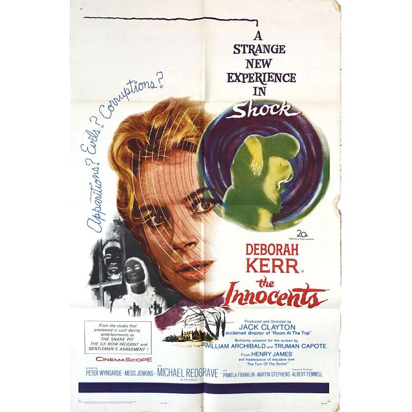 LES INNOCENTS Affiche de cinéma- 69x104 cm. - 1962 - Deborah Kerr, Jack Clayton