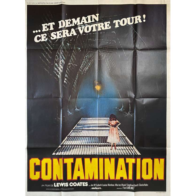 CONTAMINATION Affiche de cinéma- 120x160 cm. - 1980 - Ian McCulloch, Luigi Cozzi