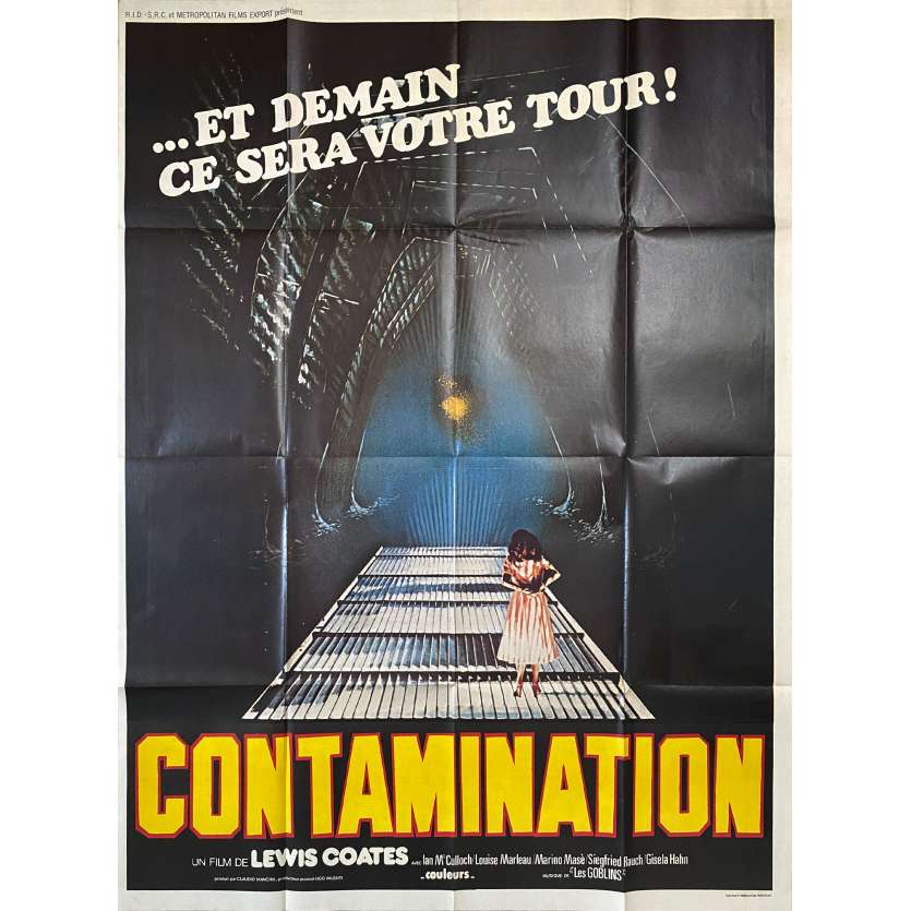 CONTAMINATION Original Movie Poster- 47x63 in. - 1980 - Luigi Cozzi, Ian McCulloch