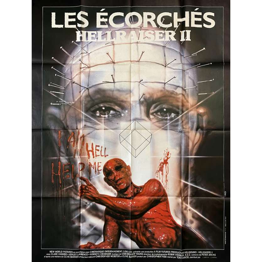 HELLRAISER 2 Original Movie Poster- 47x63 in. - 1988 - Tony Randel, Doug Bradley