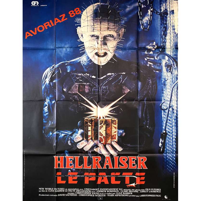 HELLRAISER Affiche de cinéma- 120x160 cm. - 1992 - Doug Bradley, Clive Barker