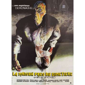 HOUSE BY THE CEMETARY Original Movie Poster- 15x21 in. - 1981 - Lucio Fulci, Catriona McColl