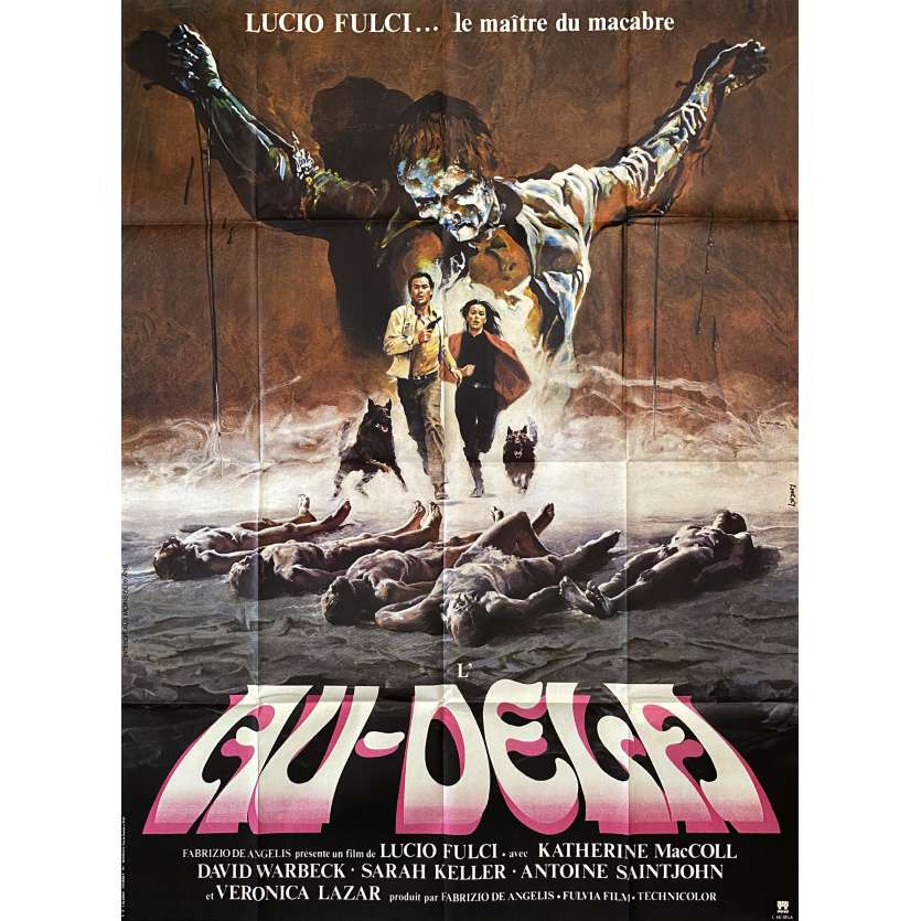 L'AU DELA Affiche de cinéma- 120x160 cm. - 1981 - Catriona MacColl, Lucio Fulci