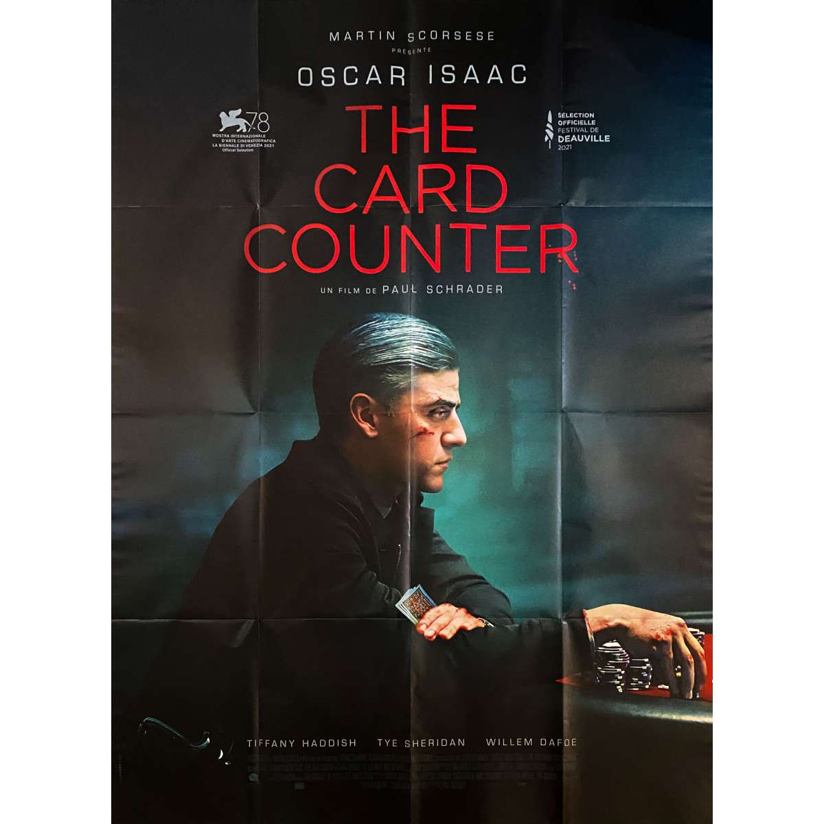 Affiche de film française de THE CARD COUNTER 120x160 cm.