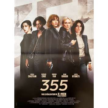 THE 355 Original Movie Poster- 15x21 in. - 2022 - Simon Kinberg, Jessica Chastain, Penélope Cruz
