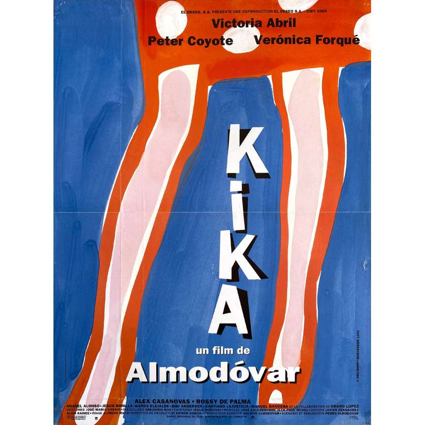 KIKA Affiche de cinéma- 40x54 cm. - 1993 - Victoria Abril, Pedro Almodovar