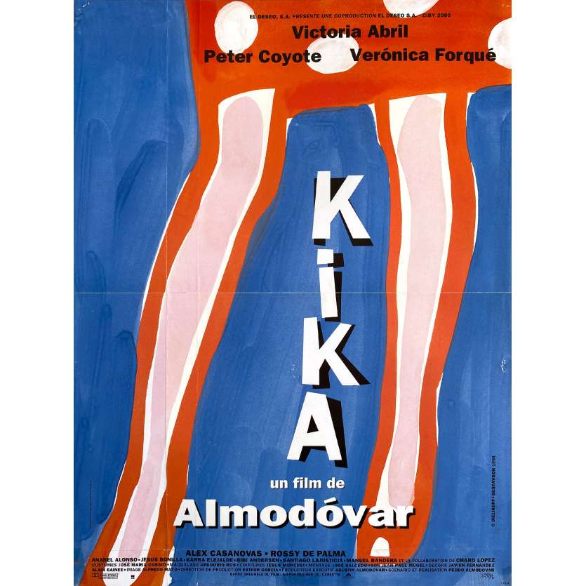 KIKA Vintage Movie Poster- 15x21 in. - 1993 - Pedro Almodovar, Victoria Abril