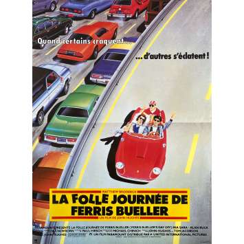 LA FOLLE JOURNEE DE FERRIS BUELLER Affiche de cinéma- 40x54 cm. - 1986 - Matthew Broderick, John Hugues