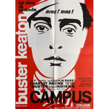 COLLEGE Vintage Movie Poster- 23x32 in. - 1927/R1980 - Buster Keaton, Grant Withers