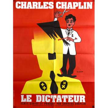 LE DICTATEUR Affiche de cinéma- 60x80 cm. - 1940/R1970 - Paulette Goddard, Charles Chaplin