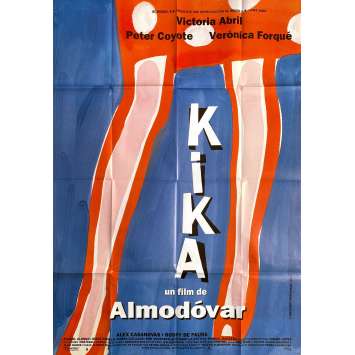 KIKA Affiche de cinéma- 120x160 cm. - 1993 - Victoria Abril, Pedro Almodovar