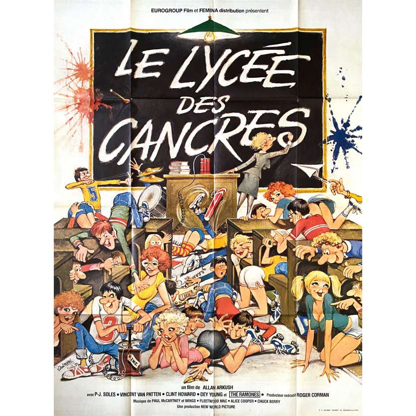 LE LYCEE DES CANCRES Affiche de cinéma- 120x160 cm. - 1979 - P. J. Soles, Allan Arkush