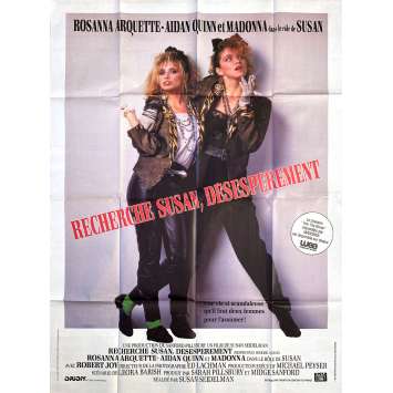 RECHERCHE SUSAN DESESPEREMENT Affiche de cinéma- 120x160 cm. - 1985 - Madonna, Rosanna Arquette, Susan Seidelman