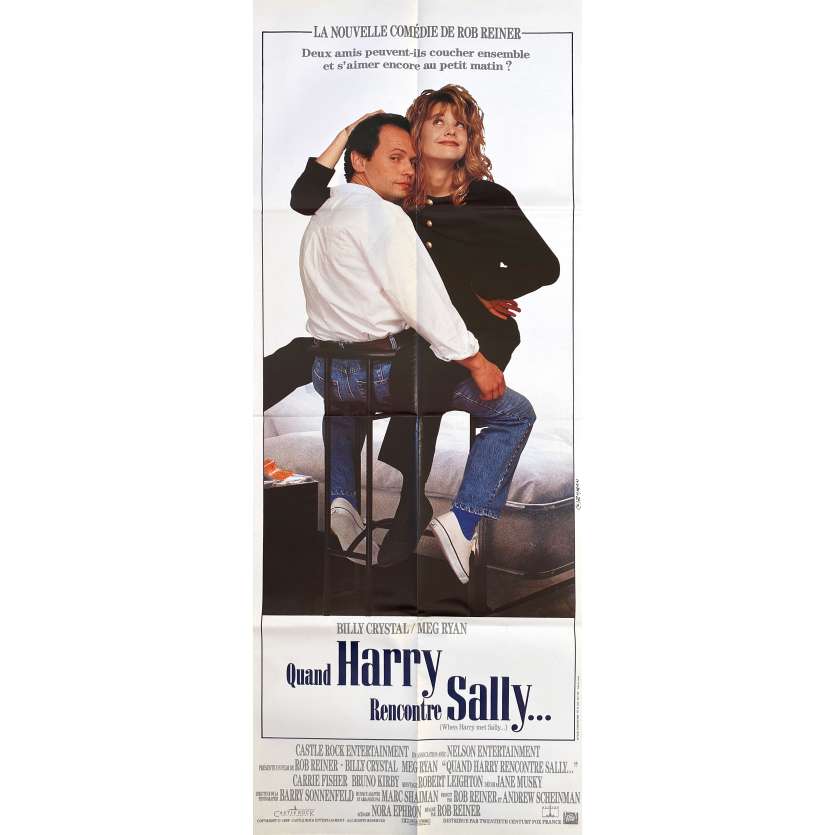 WHEN HARRY MET SALLY Vintage Movie Poster- 23x63 in. - 1989 - Rob Reiner, Billy Crystal
