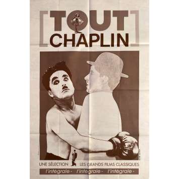 ALL CHAPLIN Vintage Movie Poster- 32x47 in. - 1970 - Charlie Chaplin, Charlot