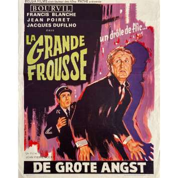 THE BIG SCARE Vintage Movie Poster- 14x21 in. - 1964 - Jean-Pierre Mocky, Bourvil