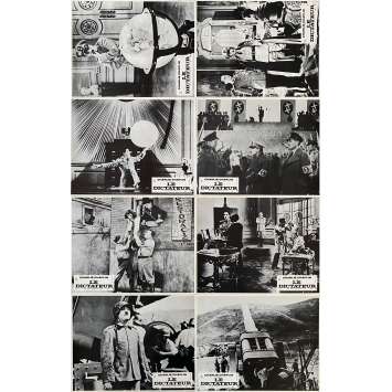 THE GREAT DICTATOR Vintage Lobby Cards x8 - 9x12 in. - 1940/R1970 - Charles Chaplin, Paulette Goddard