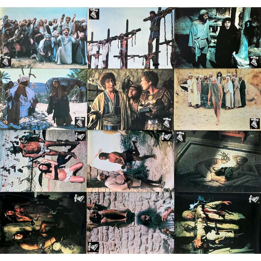 LIFE OF BRIAN Vintage Lobby Cards x12 - 9x12 in. - 1980 - Terry Gilliam, John Cleese