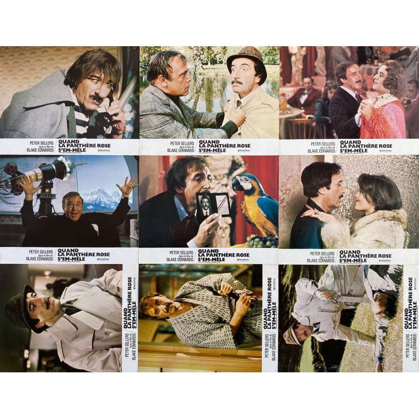 QUAND LA PANTHERE ROSE S'EM-MELE Photos de film x9 - 21x30 cm. - 1976 - Peter Sellers, Blake Edwards