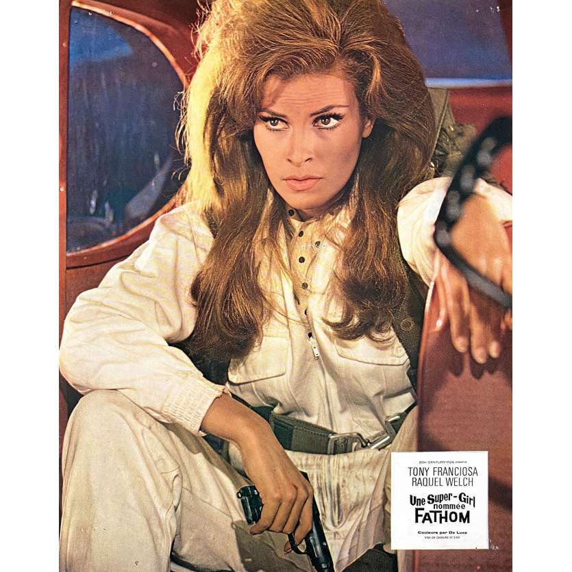FATHOM Vintage Lobby Card N07 - 10x12 in. - 1967 - Leslie H. Martinson, Raquel Welch