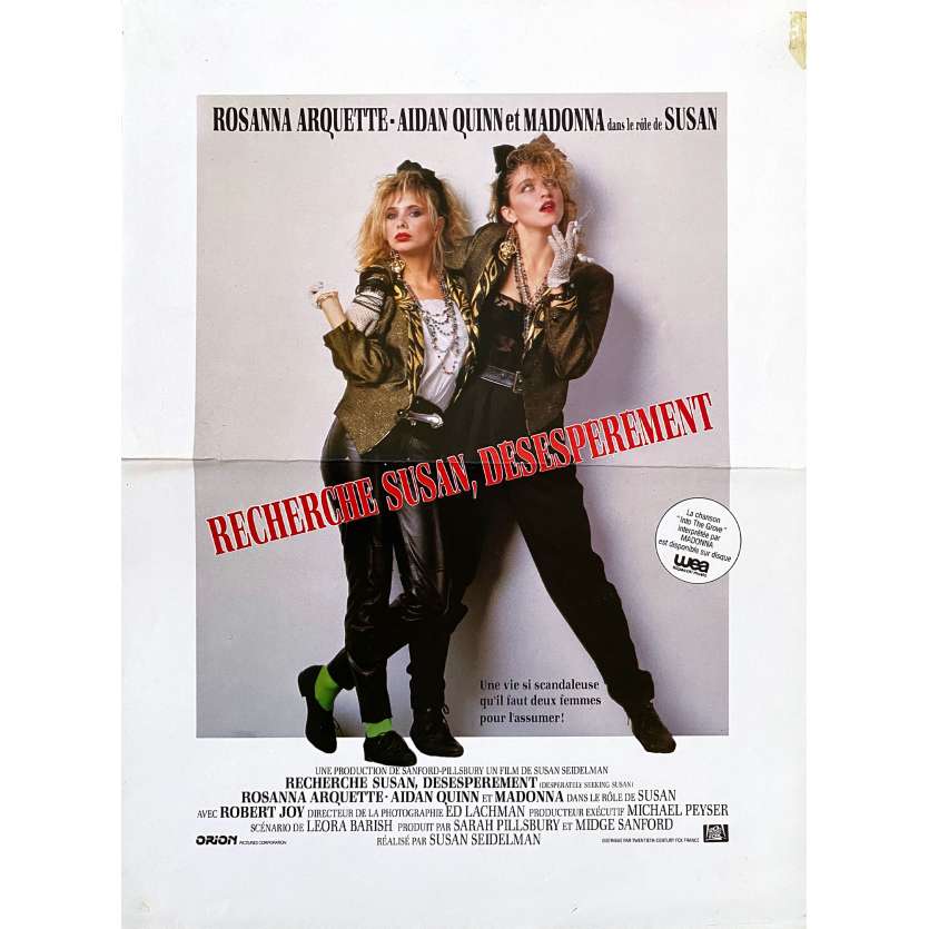 RECHERCHE SUSAN DESESPEREMENT Synopsis- 21x30 cm. - 1985 - Madonna, Rosanna Arquette, Susan Seidelman