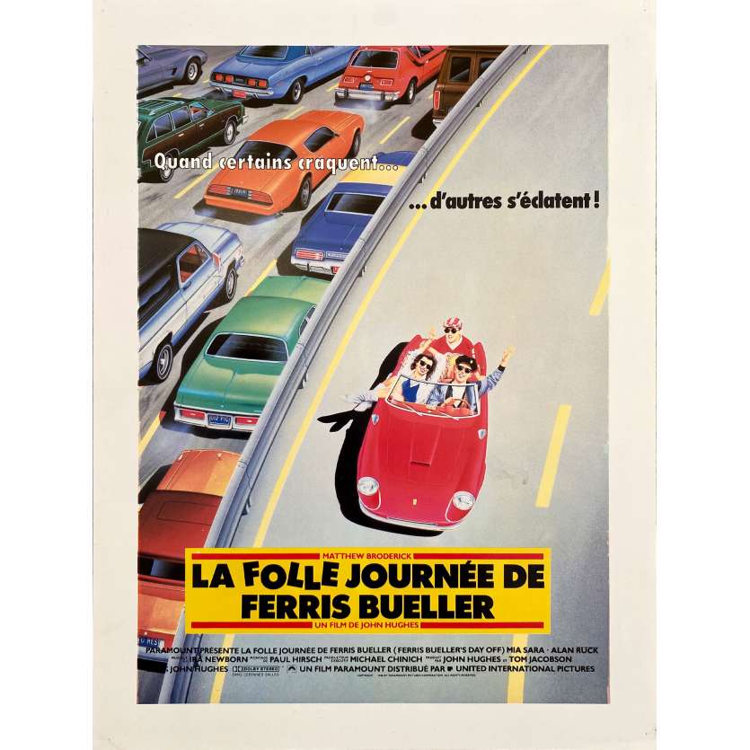 FERRIS BUELLER'S DAY OFF Vintage Herald- 9x12 in. - 1986 - John Hugues, Matthew Broderick