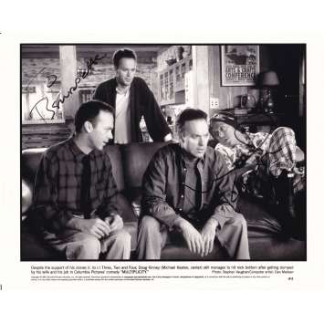 MES DOUBLES MA FEMME ET MOI Photo signée par Michael Keaton- 20x25 cm. - 1996 - Harold Ramis