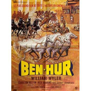 BEN-HUR Vintage Movie Poster- 15x21 in. - 1959/R1960 - William Wyler, Charlton Heston