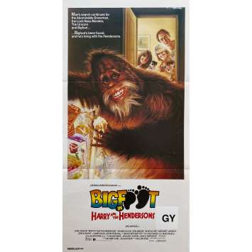 BIGFOOT ET LES HENDERSON Affiche de cinéma- 33x78 cm. - 1987 - John Lithgow, William Dear BIGFOOT ET LES HENDERSON Affiche de cinéma- 33x78 cm. - 1987 - John Lithgow, William Dear