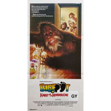 HARRY AND THE HENDERSON Vintage Movie Poster- 13x30 in. - 1987 - William Dear, John Lithgow