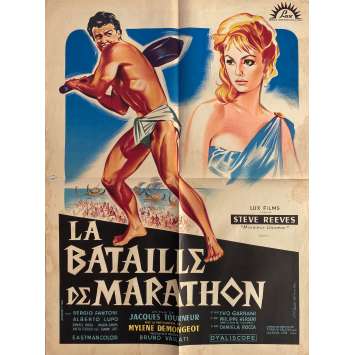 LA BATAILLE DE MARATHON Affiche de cinéma- 60x80 cm. - 1959 - Steve Reeves, Jacques Tourneur